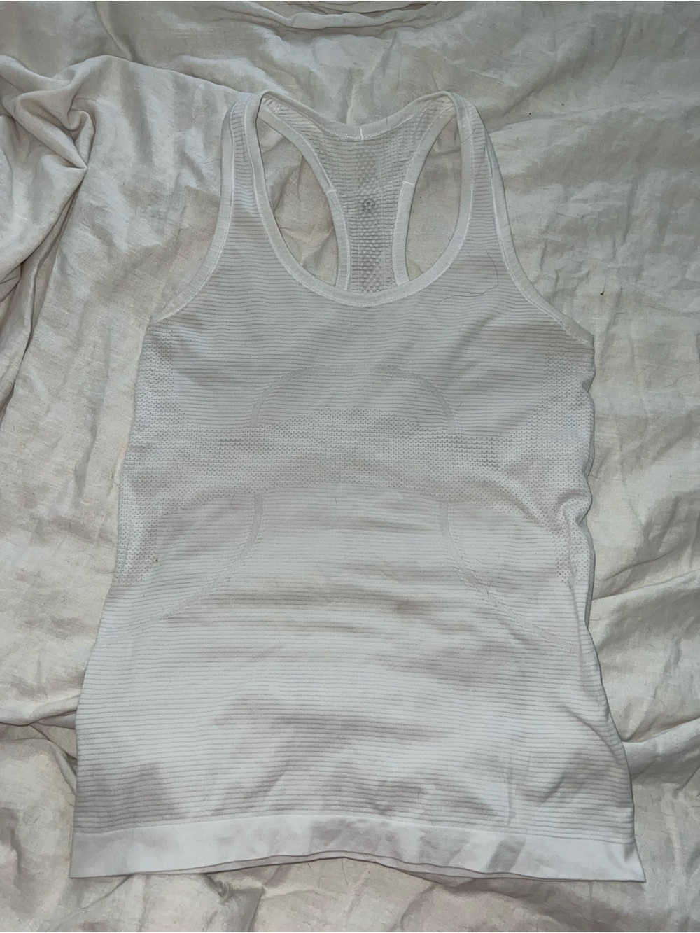 lululemon athletica White Racerback Performance Tank
